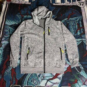Grey and yellow streetwear jacket size Medium
